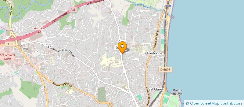 localisation de l'entreprise MONSIEUR PAUL RITSON à ANTIBES