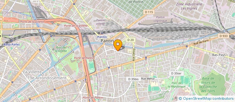 localisation de l'entreprise MONSIEUR PAUL RIVELAYGUE à PANTIN
