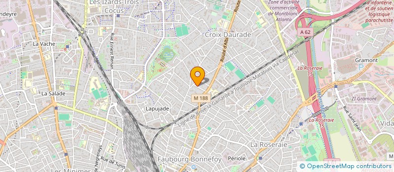 localisation de l'entreprise MONSIEUR PAUL RIVES MARTIN  TOULOUSE