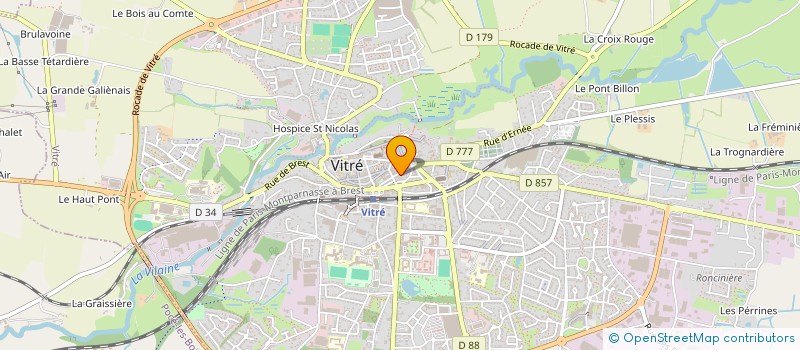 localisation de l'entreprise MONSIEUR PAUL RIVIERE  VITRE