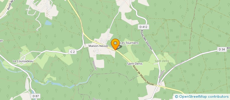 localisation de l'entreprise MONSIEUR PAUL RIVIERE  VOUZAN