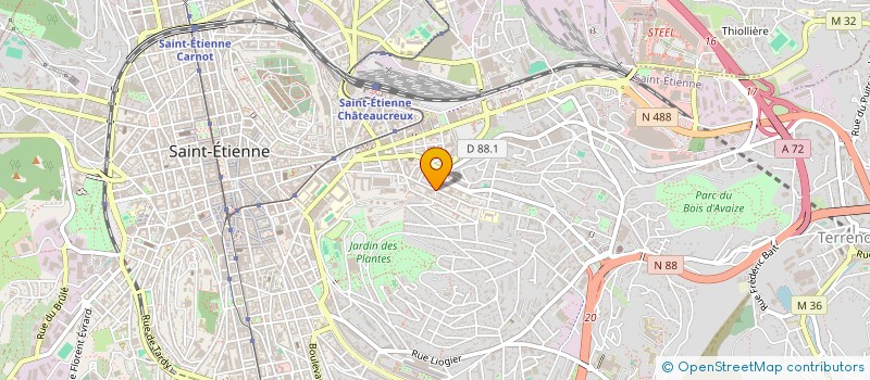 localisation de l'entreprise MONSIEUR PAUL ROBERT à SAINT-ETIENNE