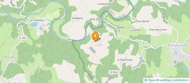 localisation de l'entreprise MONSIEUR PAUL ROBERTS  BUSSIERE-BADIL