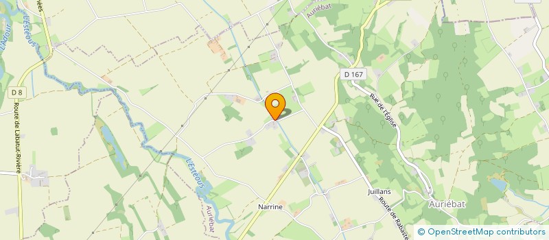 localisation de l'entreprise MONSIEUR PAUL ROBERTS  AURIEBAT