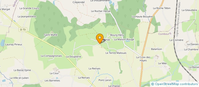 localisation de l'entreprise MONSIEUR PAUL ROBIN  COMBOURG