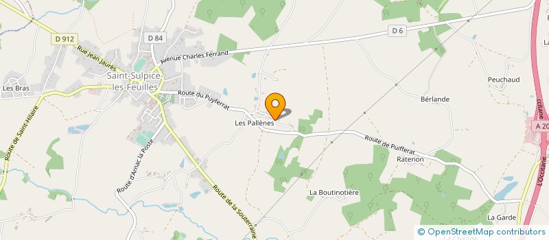 localisation de l'entreprise MONSIEUR PAUL ROBINSON à SAINT-SULPICE-LES-FEUILLES