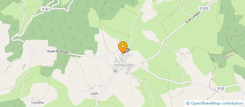 localisation de l'entreprise MONSIEUR PAUL RODDE  SAUGUES