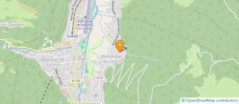 localisation de l'entreprise MONSIEUR PAUL ROGE  MONTAUBAN-DE-LUCHON