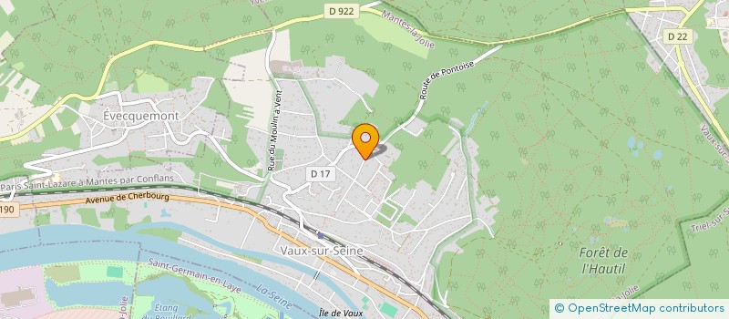 localisation de l'entreprise MONSIEUR PAUL-ROLAND MEMEL  VAUX-SUR-SEINE