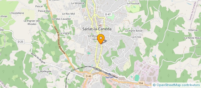 localisation de l'entreprise MONSIEUR PAUL ROQUE  SARLAT-LA-CANEDA