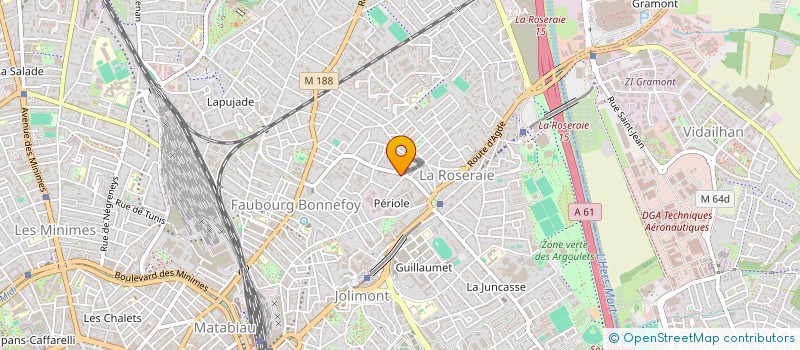 localisation de l'entreprise MONSIEUR PAUL ROQUECAVE à TOULOUSE