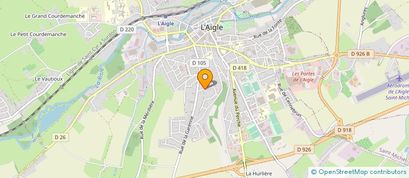 localisation de l'entreprise MONSIEUR PAUL ROQUIER à L'AIGLE