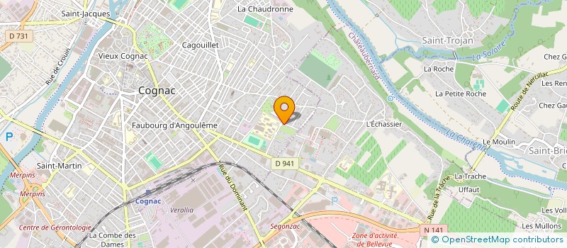 localisation de l'entreprise MONSIEUR PAUL ROSIER à COGNAC