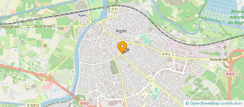 localisation de l'entreprise MONSIEUR PAUL ROSSI  AGDE