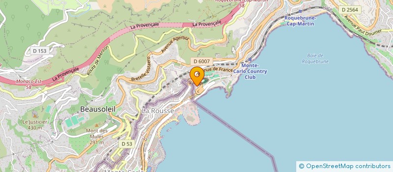 localisation de l'entreprise MONSIEUR PAUL ROSSO à ROQUEBRUNE-CAP-MARTIN