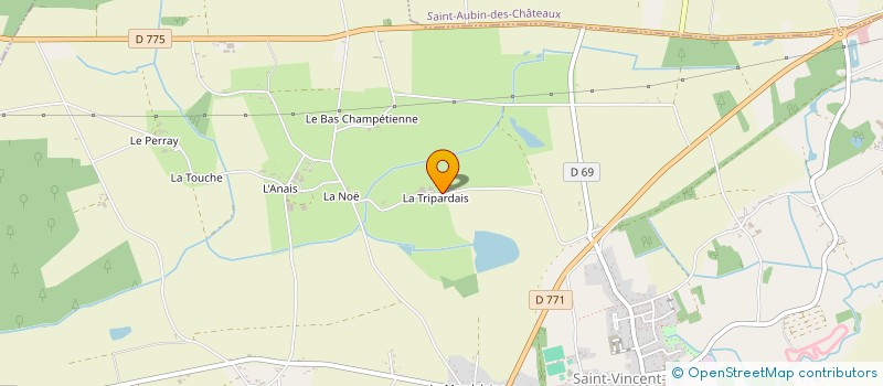 localisation de l'entreprise MONSIEUR PAUL ROUE  SAINT-VINCENT-DES-LANDES