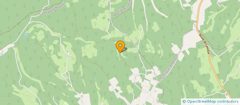 localisation de l'entreprise MONSIEUR PAUL ROULLAND  LA CHAPELLE-AUBAREIL