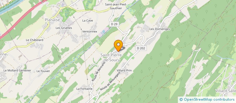 localisation de l'entreprise MONSIEUR PAUL ROUSIERE  PORTE-DE-SAVOIE