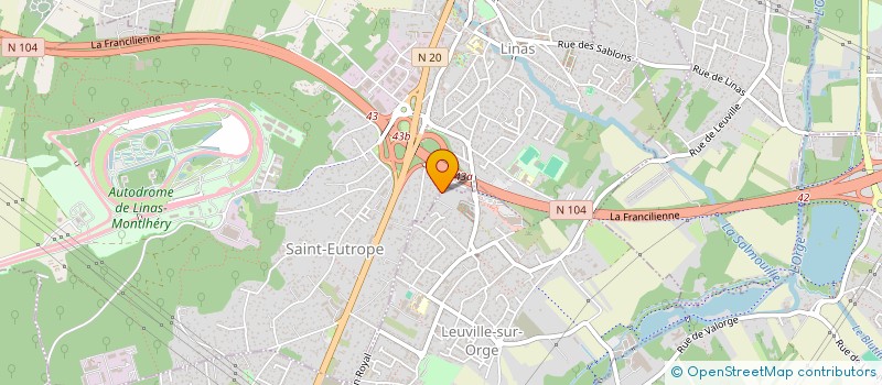 localisation de l'entreprise MONSIEUR PAUL ROUSSALINO à LEUVILLE-SUR-ORGE