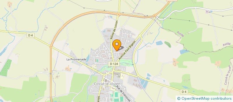 localisation de l'entreprise MONSIEUR PAUL ROUSSEAU  COSSE-LE-VIVIEN