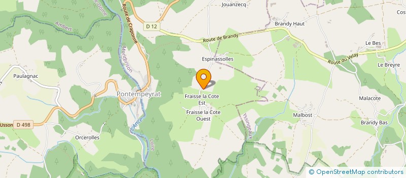 localisation de l'entreprise MONSIEUR PAUL ROUX à USSON-EN-FOREZ