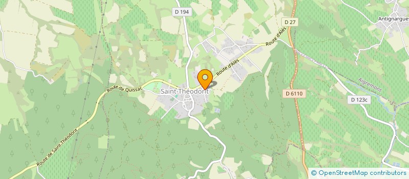 localisation de l'entreprise MONSIEUR PAUL RUAS  SAINT-THEODORIT