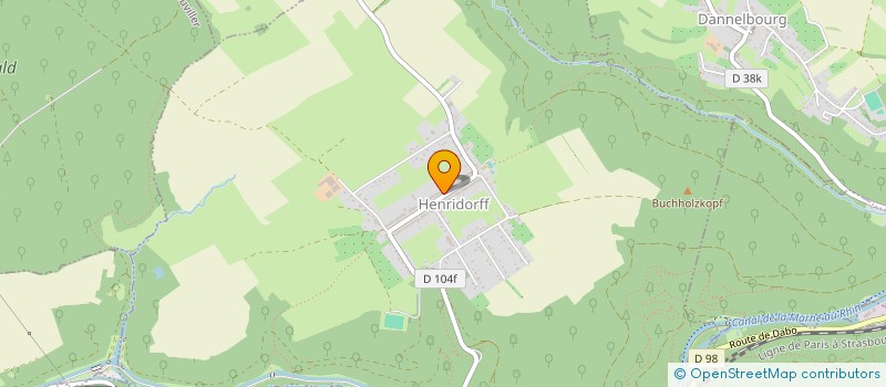 localisation de l'entreprise MONSIEUR PAUL RUFFENACH  HENRIDORFF