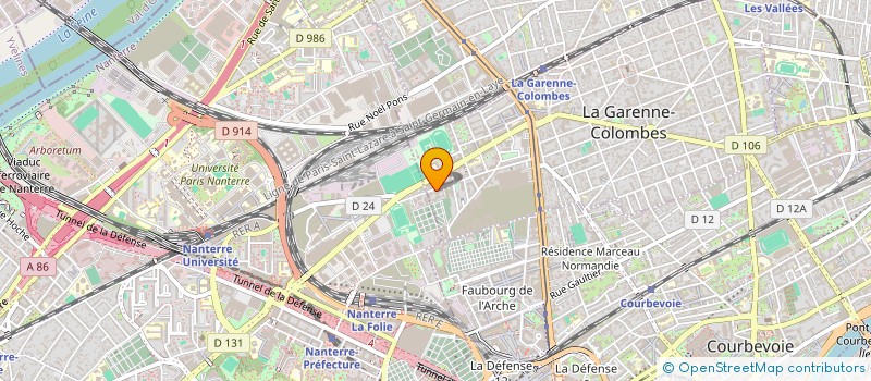 localisation de l'entreprise MONSIEUR PAUL RUGET  LA GARENNE-COLOMBES