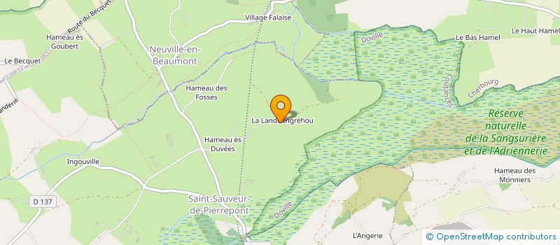 localisation de l'entreprise MONSIEUR PAUL SADOT  SAINT-SAUVEUR-DE-PIERREPONT