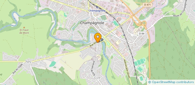 localisation de l'entreprise MONSIEUR PAUL SAITTA  CHAMPAGNOLE