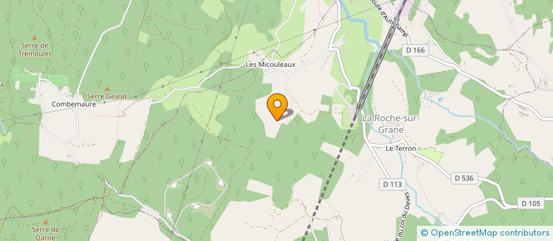 localisation de l'entreprise MONSIEUR PAUL SALOMON  LA ROCHE-SUR-GRANE