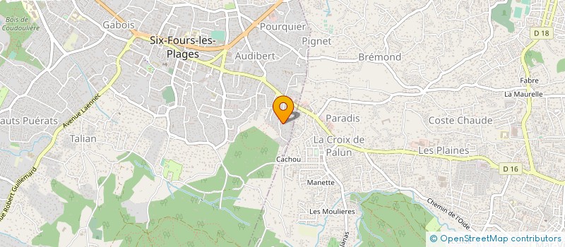 localisation de l'entreprise MONSIEUR PAUL SALVATORE à SIX-FOURS-LES-PLAGES