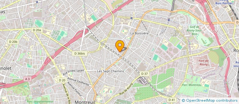 localisation de l'entreprise MONSIEUR PAUL SAMBA à MONTREUIL