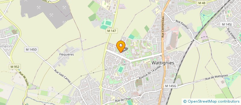 localisation de l'entreprise MONSIEUR PAUL SAMMIEZ  WATTIGNIES