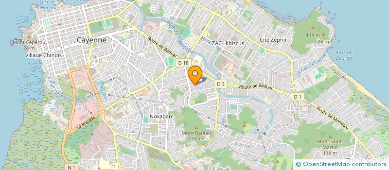 localisation de l'entreprise MONSIEUR PAUL SANDRESCHI  CAYENNE