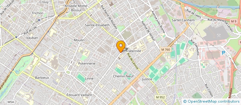 localisation de l'entreprise MONSIEUR PAUL SAOUABI  ROUBAIX