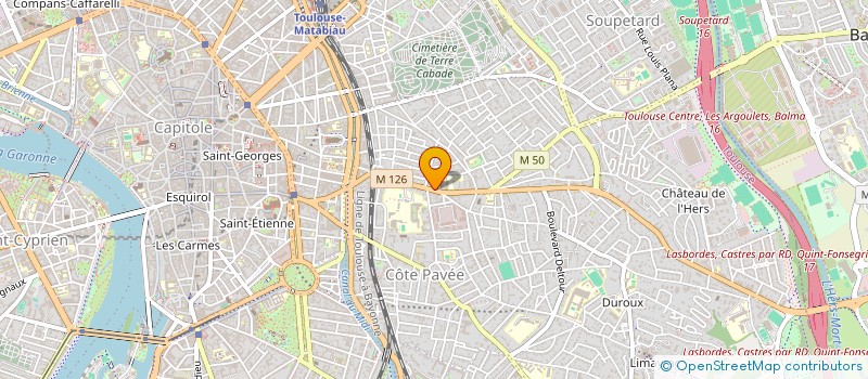 localisation de l'entreprise MONSIEUR PAUL SAUVAGNAC  TOULOUSE