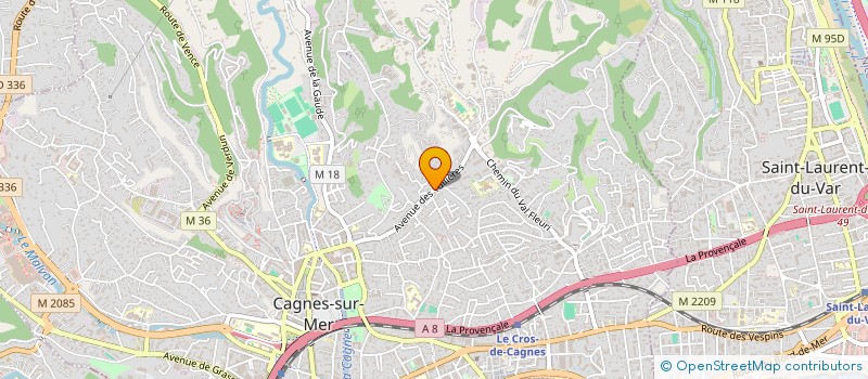 localisation de l'entreprise MONSIEUR PAUL SCANU à CAGNES-SUR-MER