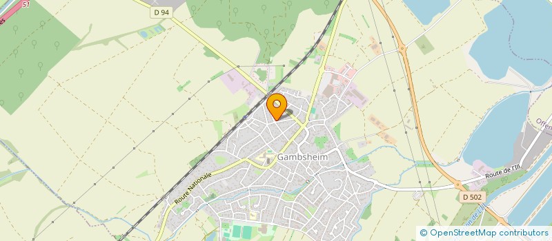 localisation de l'entreprise MONSIEUR PAUL SCHNEIDER  GAMBSHEIM