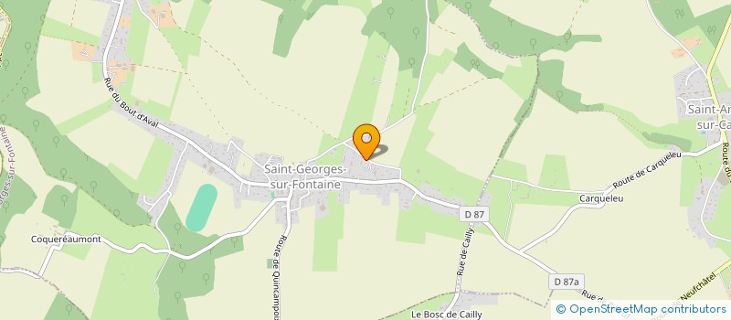 localisation de l'entreprise MONSIEUR PAUL SECRET  SAINT-ANDRE-SUR-CAILLY