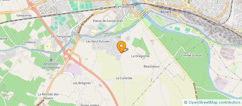 localisation de l'entreprise MONSIEUR PAUL SERIN  BEZIERS