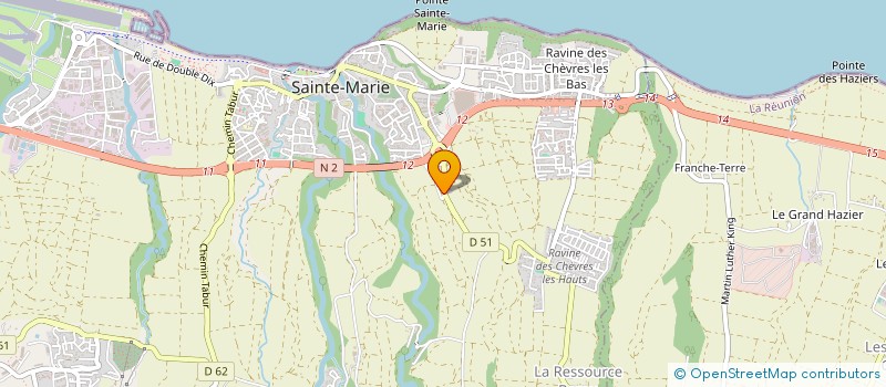 localisation de l'entreprise MONSIEUR PAUL SERVAN à SAINTE-MARIE