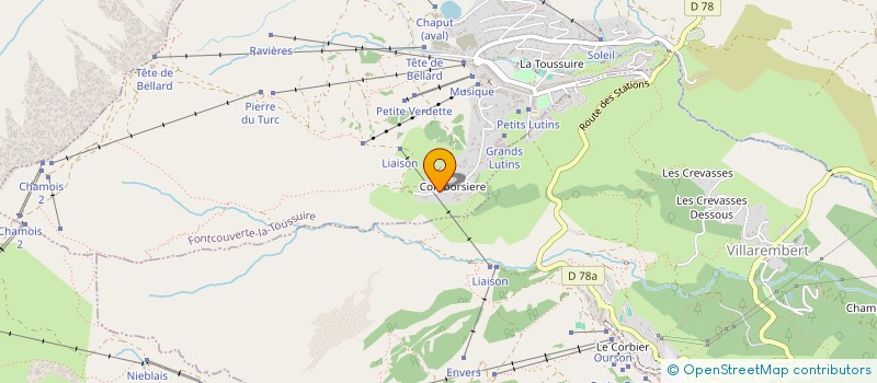 localisation de l'entreprise MONSIEUR PAUL SHEEHY  FONTCOUVERTE-LA-TOUSSUIRE