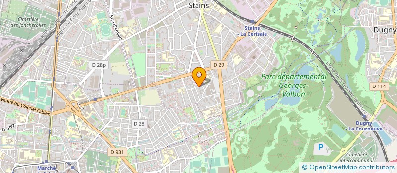 localisation de l'entreprise MONSIEUR PAUL SIBONI à STAINS