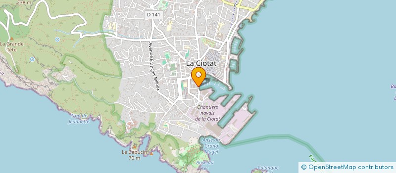 localisation de l'entreprise MONSIEUR PAUL SICARD à LA CIOTAT