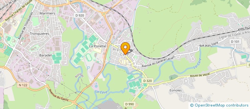 localisation de l'entreprise MONSIEUR PAUL SIMBELIE à ARPAJON-SUR-CERE