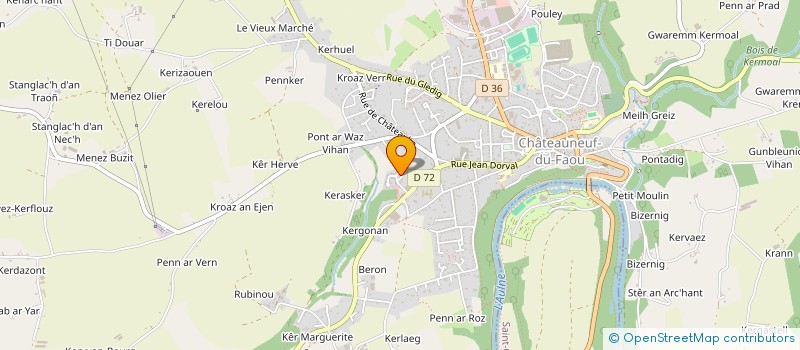 localisation de l'entreprise MONSIEUR PAUL SIMON à CHATEAUNEUF-DU-FAOU
