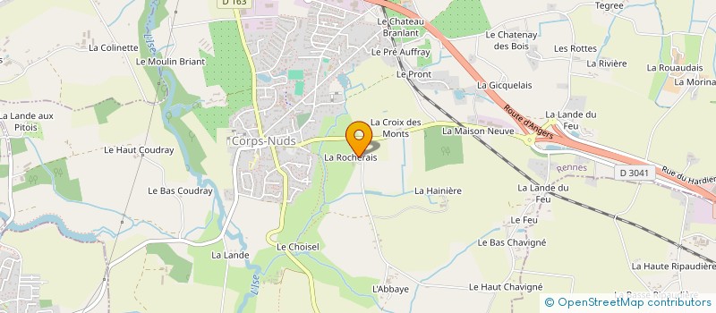 localisation de l'entreprise MONSIEUR PAUL SIMONNEAUX  CORPS-NUDS