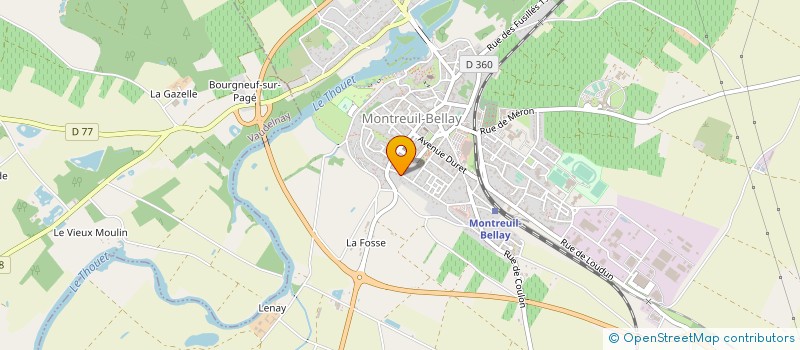 localisation de l'entreprise MONSIEUR PAUL SINDELL  MONTREUIL-BELLAY