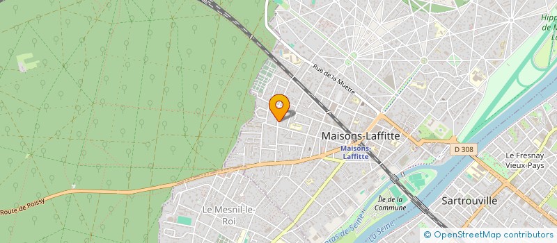 localisation de l'entreprise MONSIEUR PAUL SINEAU  MAISONS-LAFFITTE